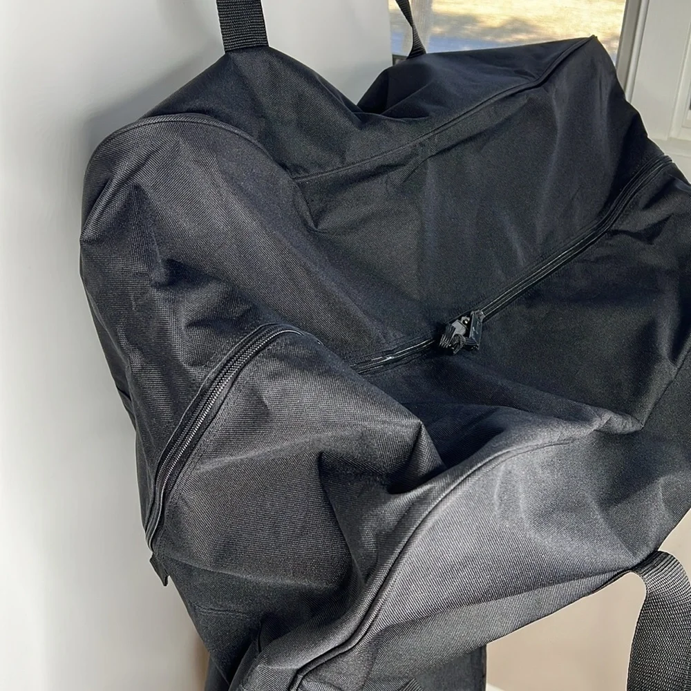 Smith & Wesson XL Black Canvas Double Handle Double Zipper Travel Duffel Bag